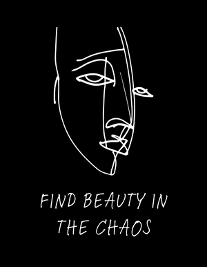 Find beauty in Chaos - Cropped tee.